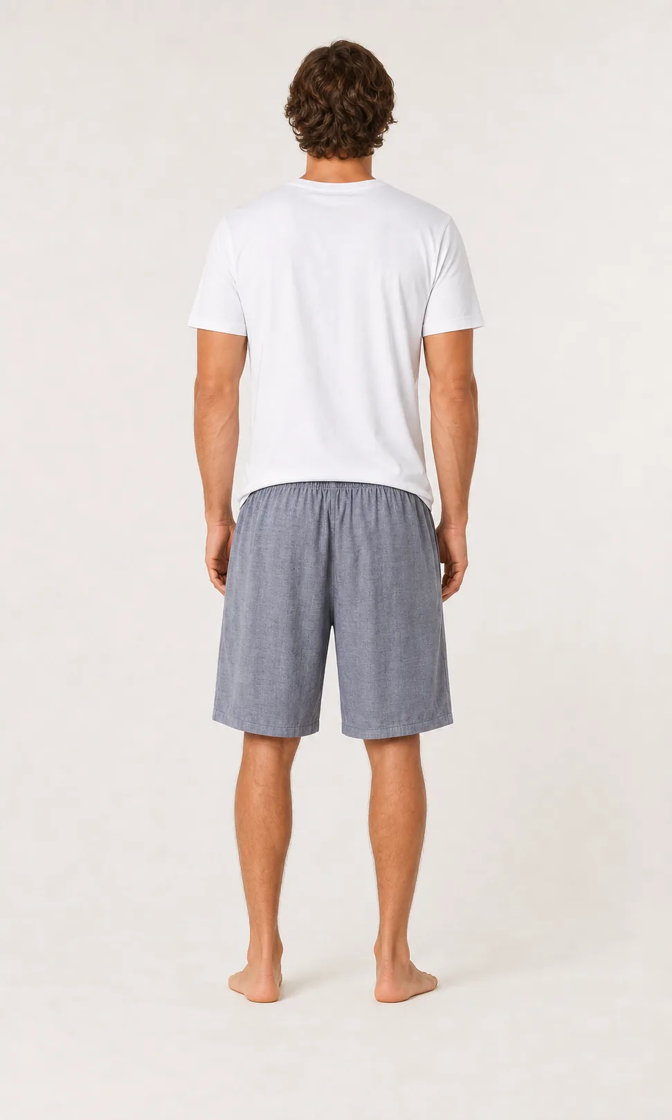 Men's Double-Layer Cotton Gauze Beach Shorts view 3