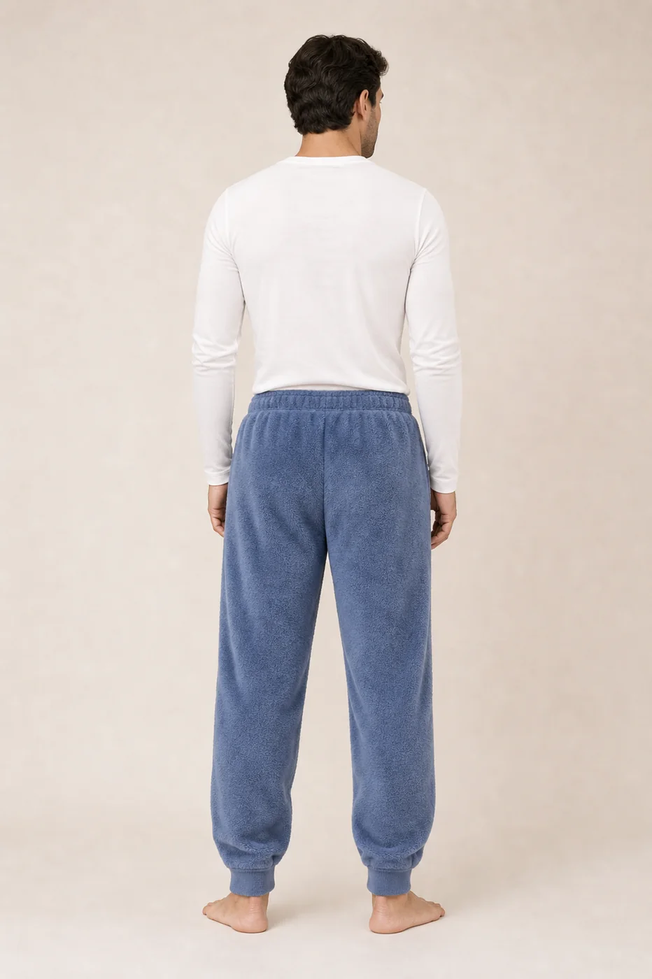 Men's Solid Flannel Lounge Pants view 2
