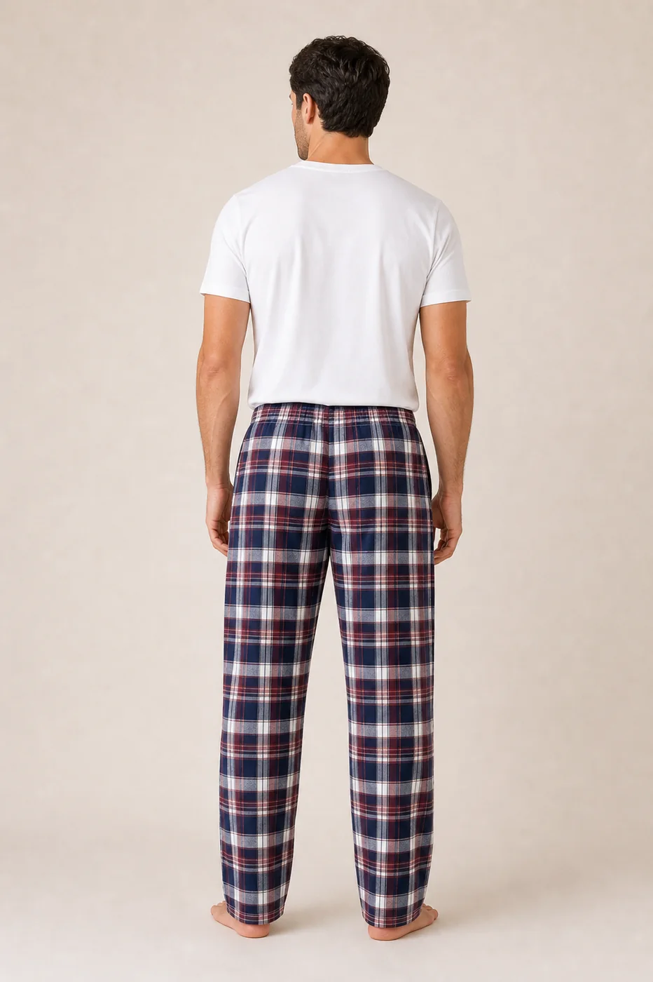 Men's Cotton Plaid Lounge Pants view 2