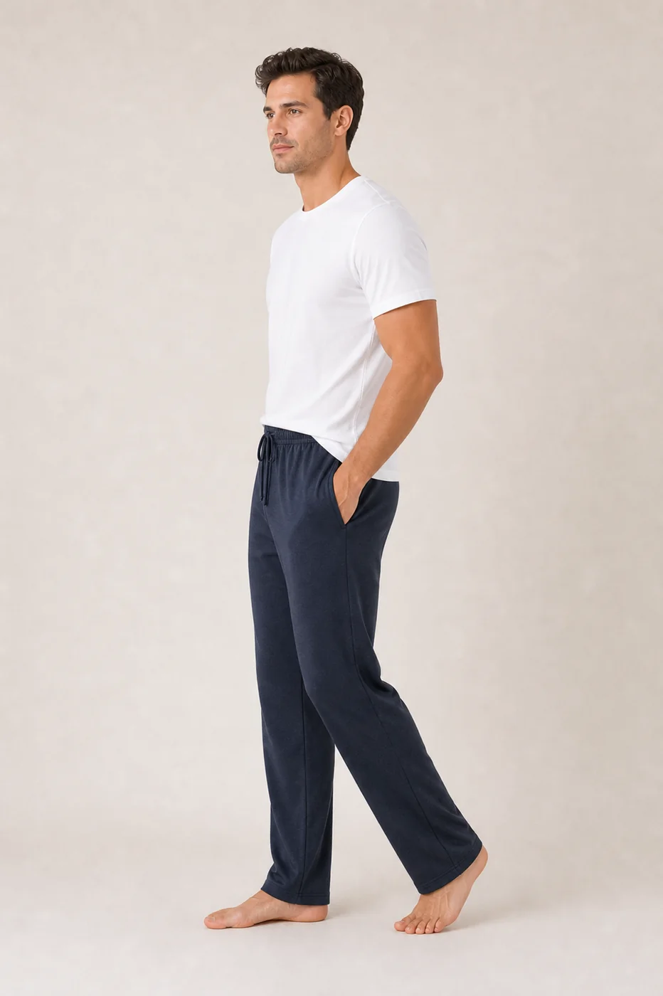 Men's Cotton Knit Lounge Pants view 3