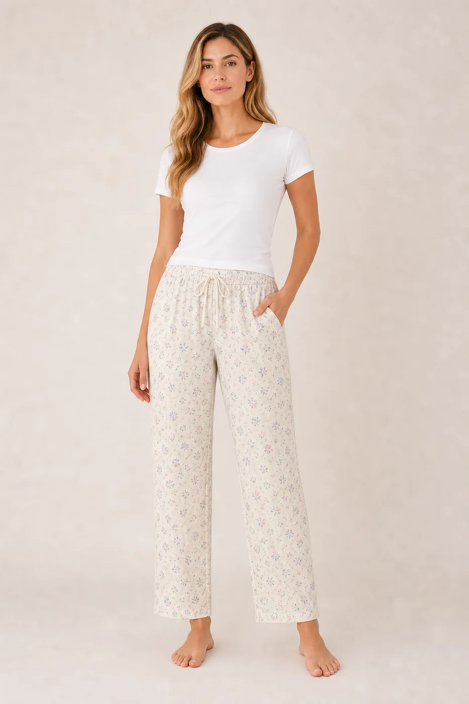 Women's Cloud Cotton Printed Lounge Pants