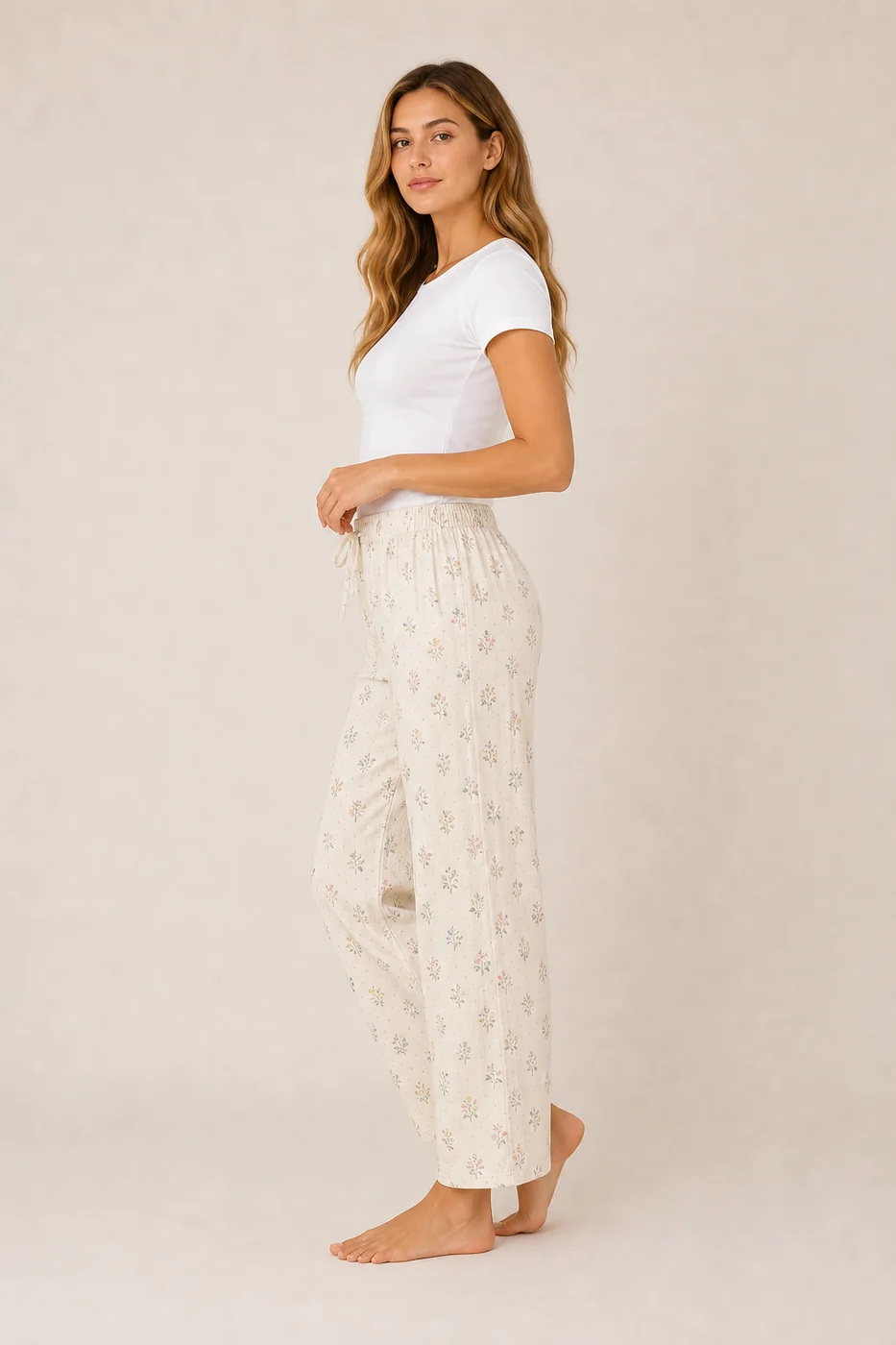 Women's Cloud Cotton Printed Lounge Pants view 3
