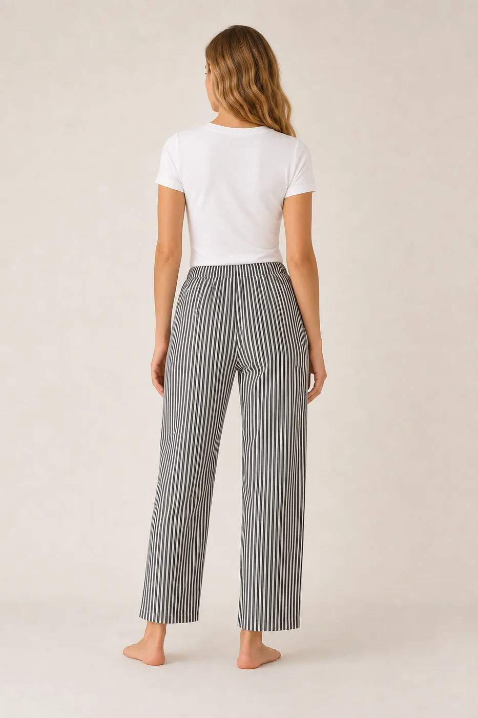 Women's Cotton Rayon Ankle-Length Lounge Pants view 2