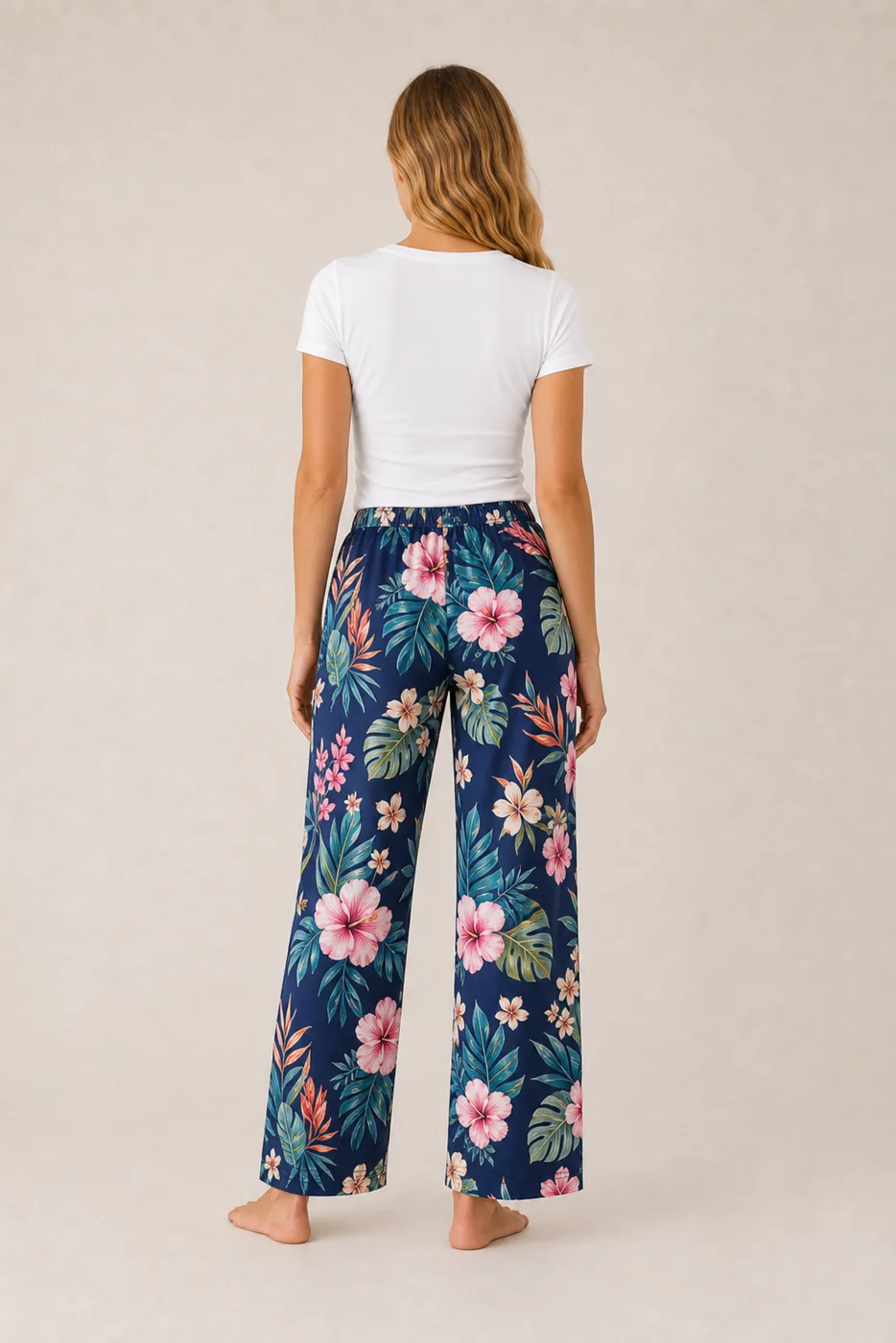 Women's Cotton Rayon Printed Lounge Pants view 2