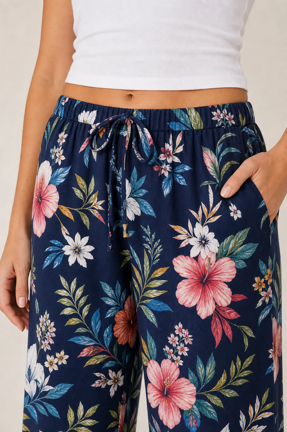 Women's Cotton Rayon Printed Lounge Pants view 5
