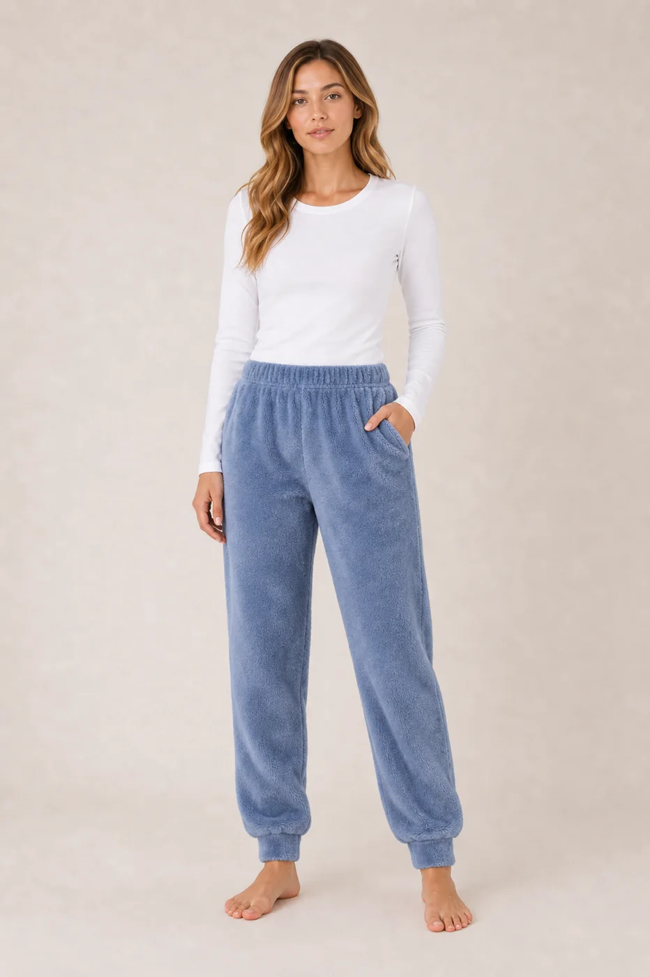 Women's Solid Flannel Lounge Pants