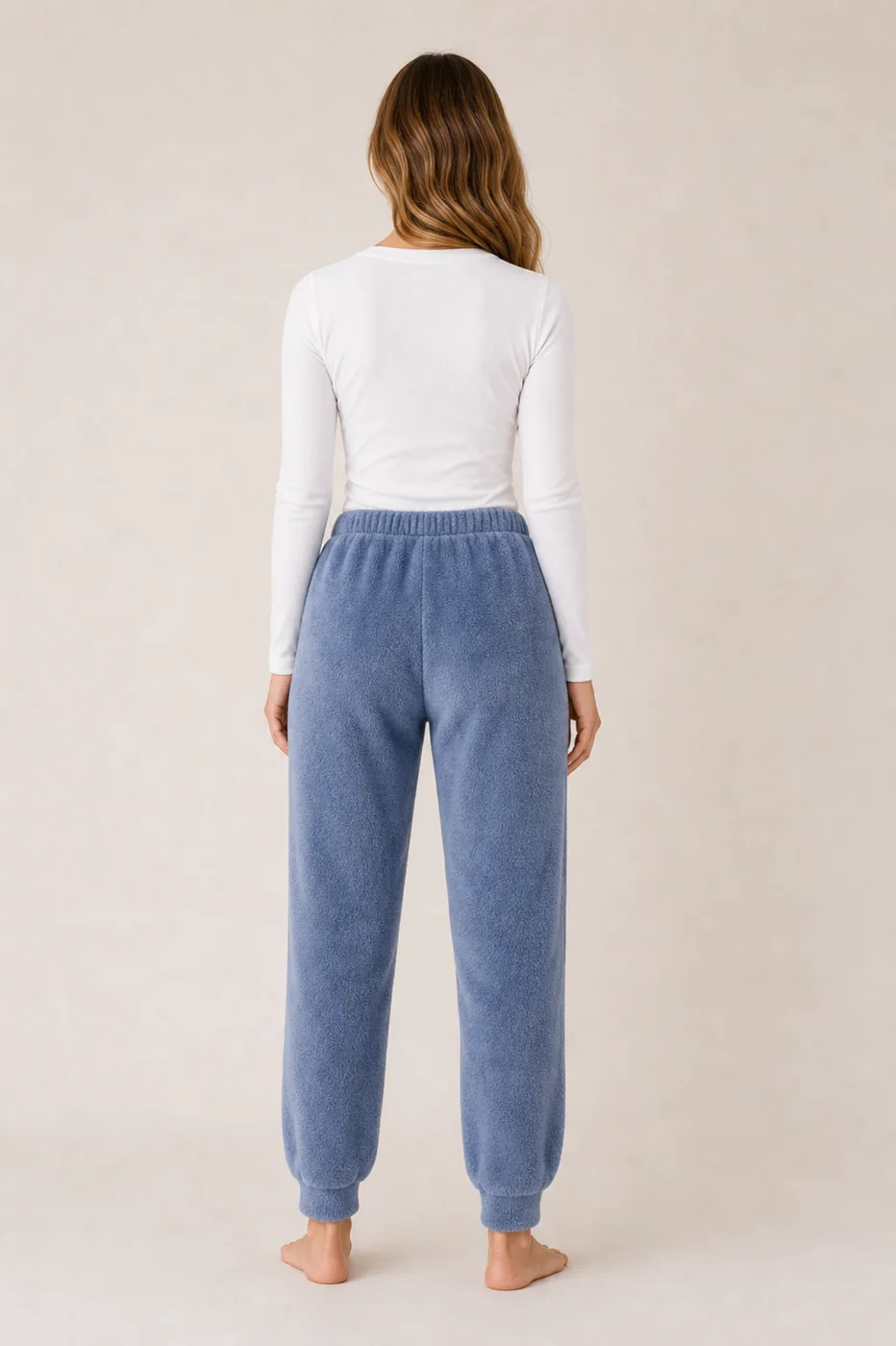 Women's Solid Flannel Lounge Pants view 2