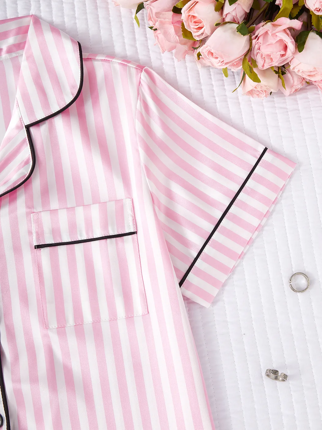 Women's Plus Size Summer Loungewear Set view 3