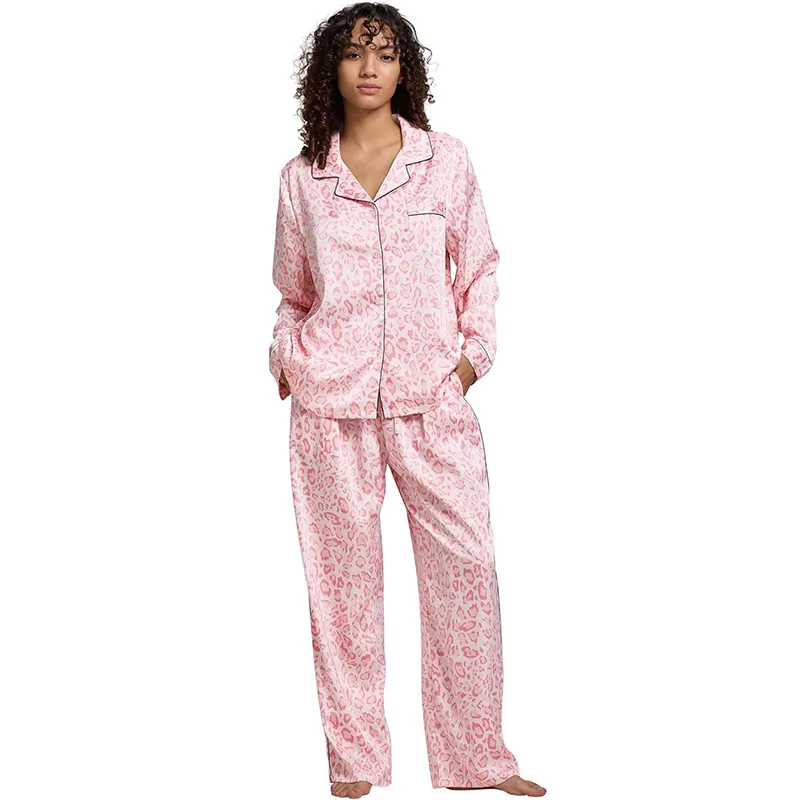 Women's Printed Satin Robe