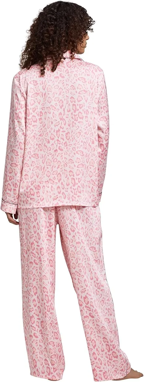 Women's Printed Satin Robe view 2