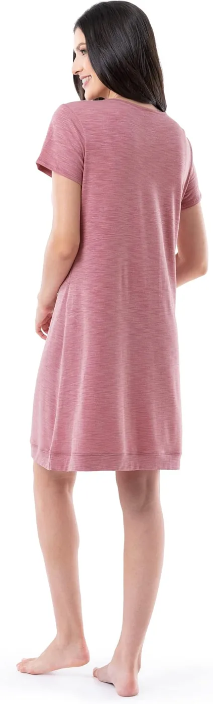 Women's Plus Size Soft Cotton Nightgown view 3