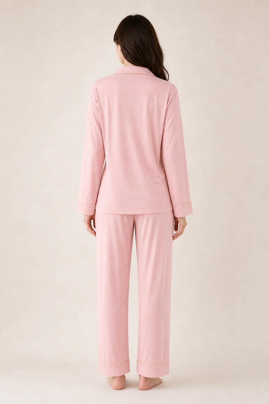 Women's Cotton Rayon Embroidered Long Sleeve Pajama Set view 2