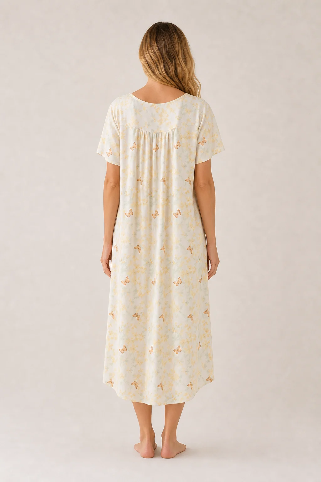 Women's Cotton Rayon Printed Nightgown view 2