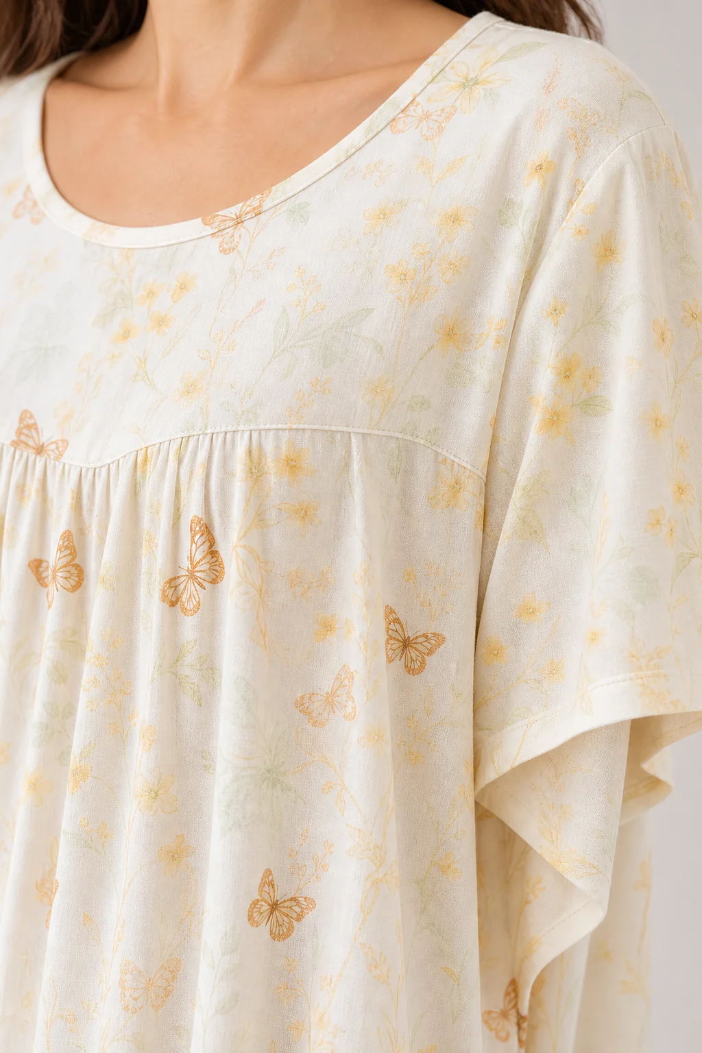 Women's Cotton Rayon Printed Nightgown view 5