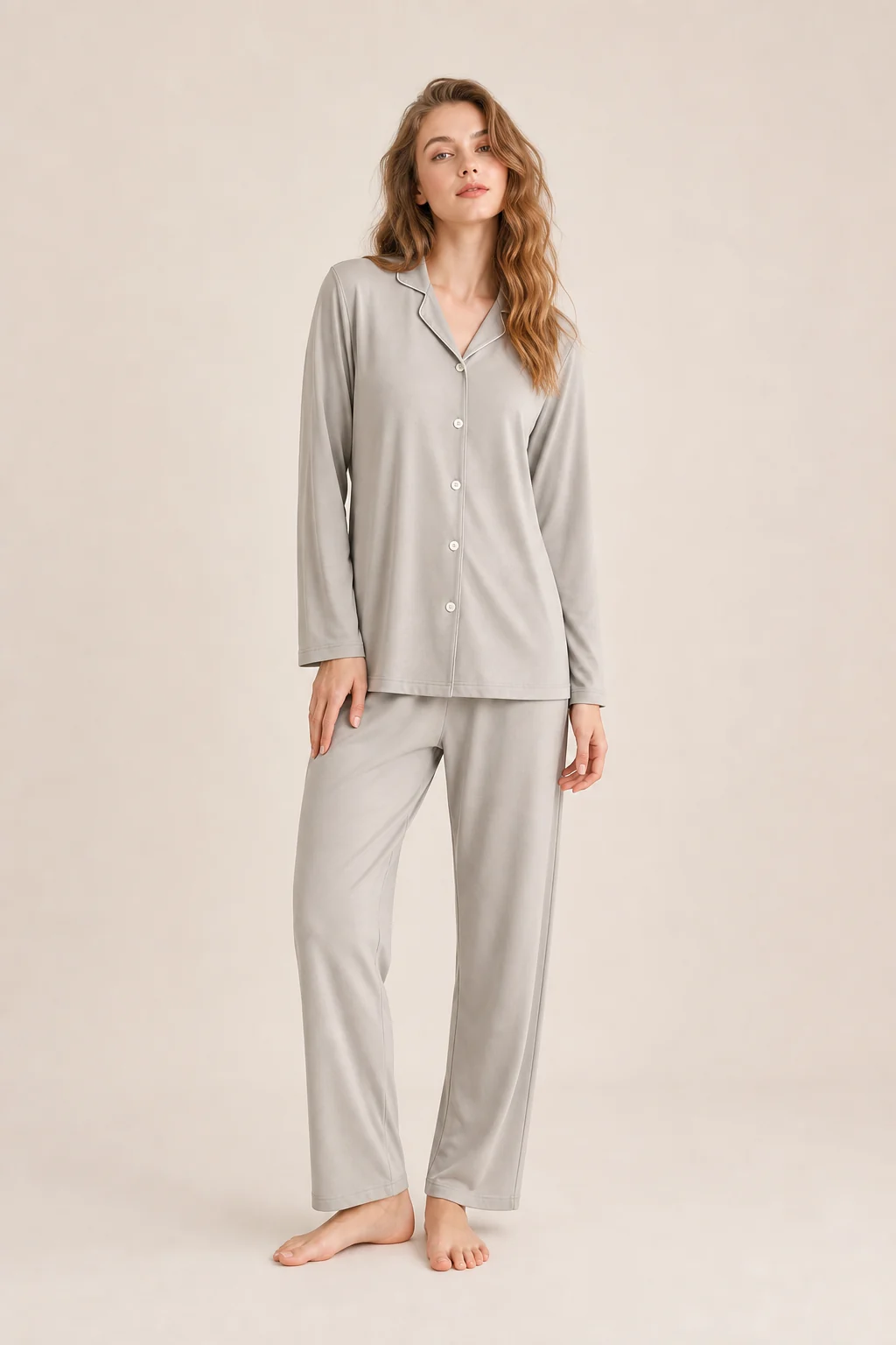 Women's Cotton Modal Solid Pajama Set