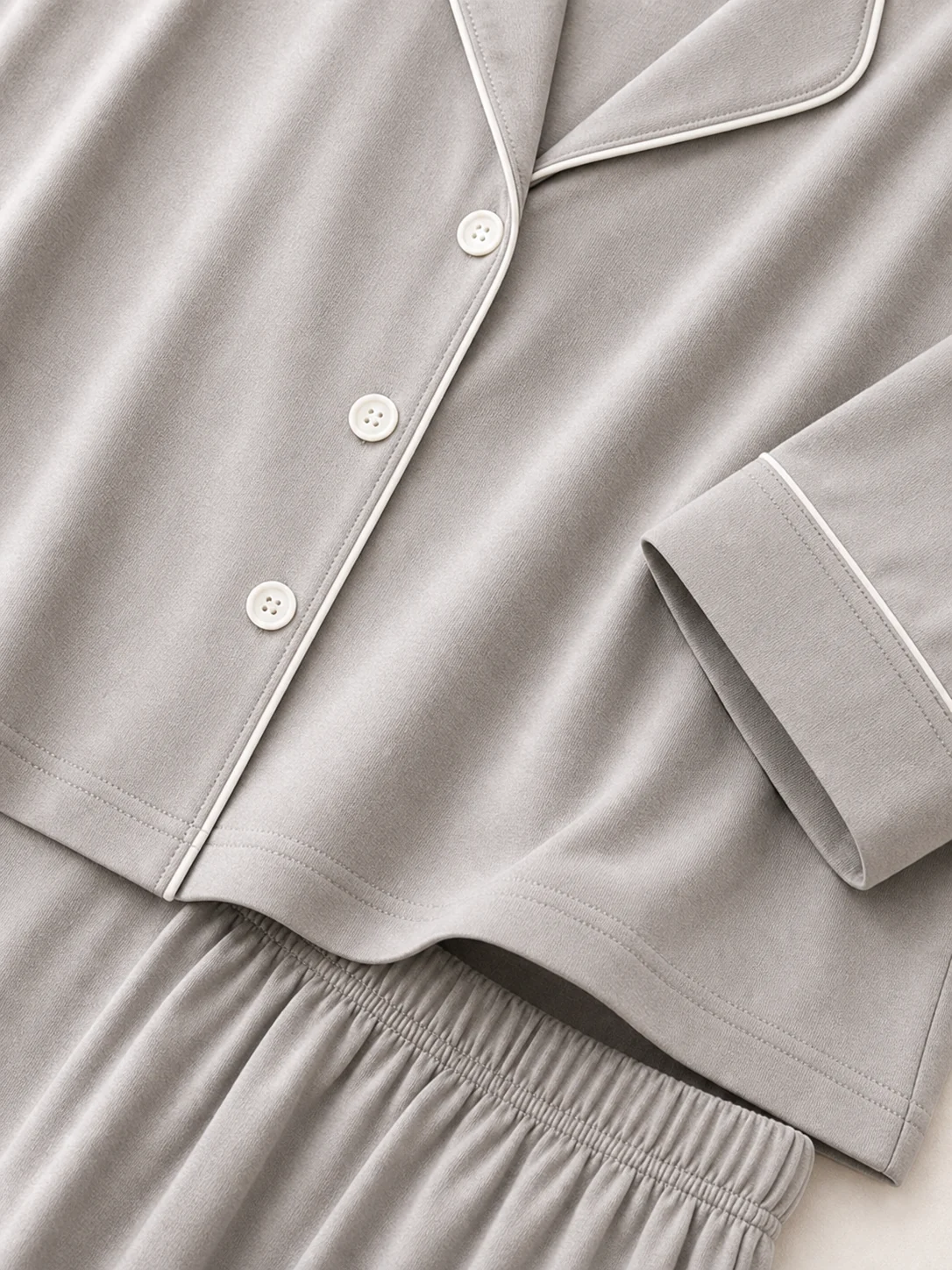 Women's Cotton Modal Solid Pajama Set view 5