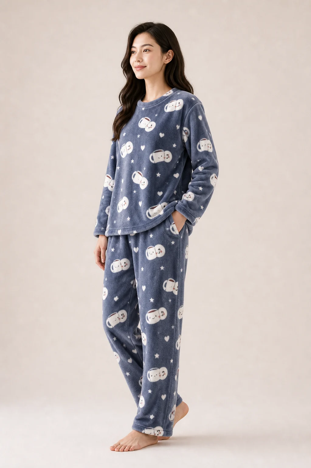 Women's Flannel Loungewear Set view 3