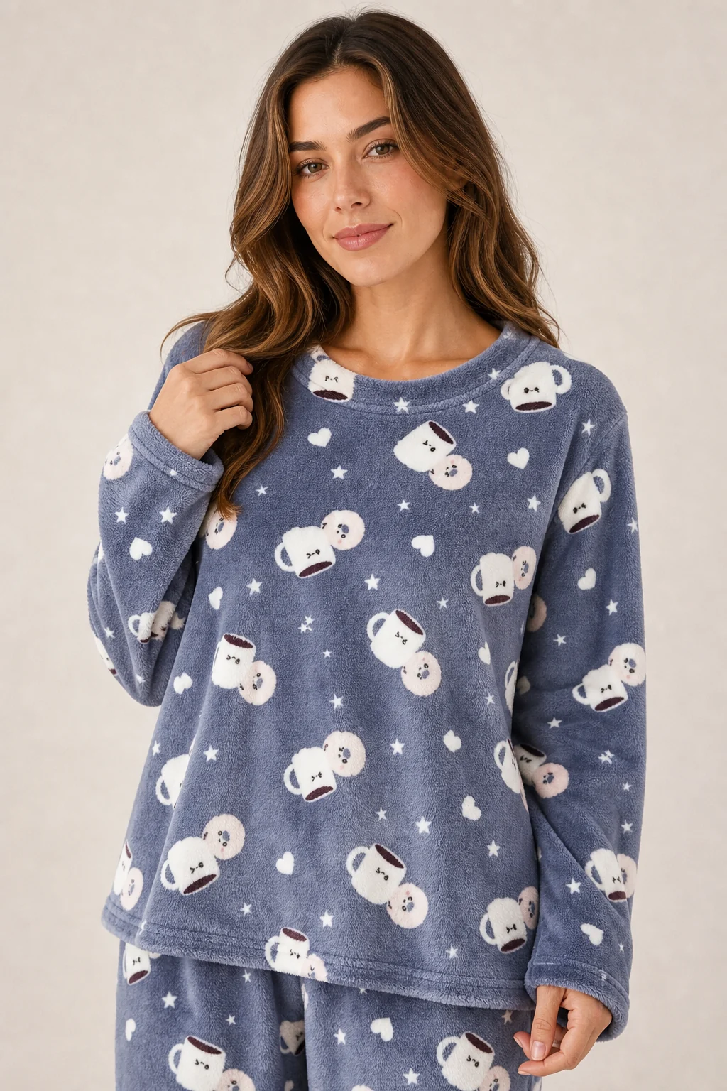Women's Flannel Loungewear Set view 4