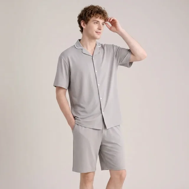 Men's Cotton Modal Short Sleeve Pajama Set