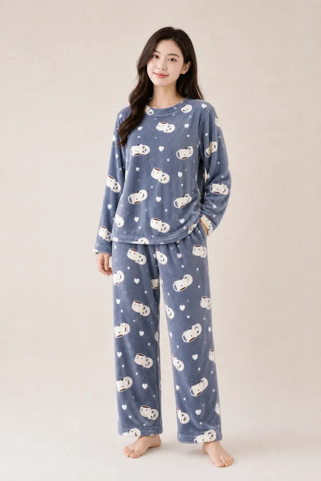 Women's Flannel Loungewear Set