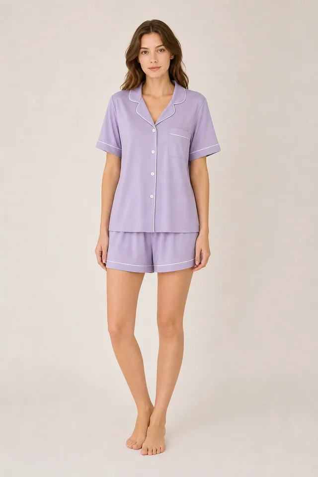 Women's Bamboo Viscose Short Sleeve Pajama Set