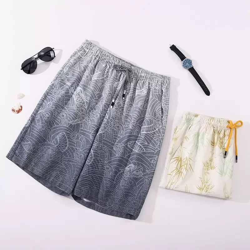 Printed Beach Shorts view 4